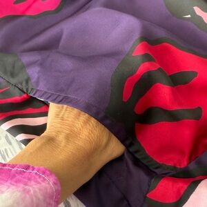 Floral Purple and Pink high waist Pants